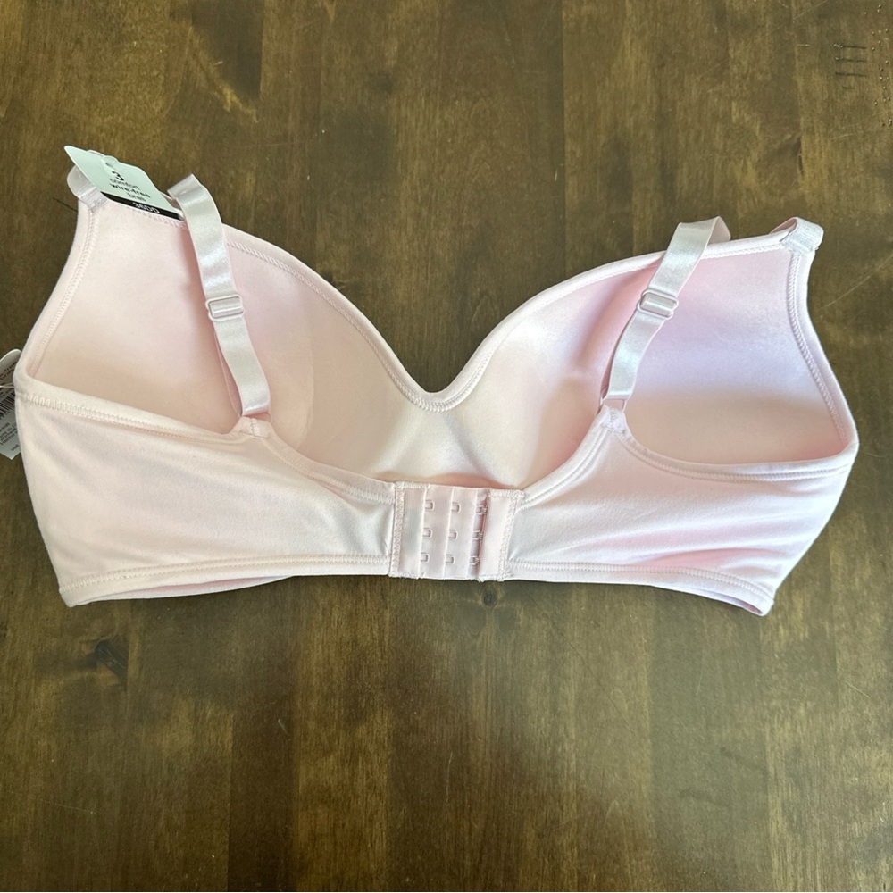 Rene Rofe Bra 36DD Pink Wireless Comfy Sexy Lingerie Smoothing Everyday Soft ๐ - Picture 4 of 5